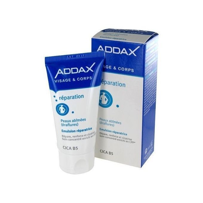 Addax Cica B5 Crème Émulsion Réparatrice - 50ml Répare Et Renforce (Visage & Corps)