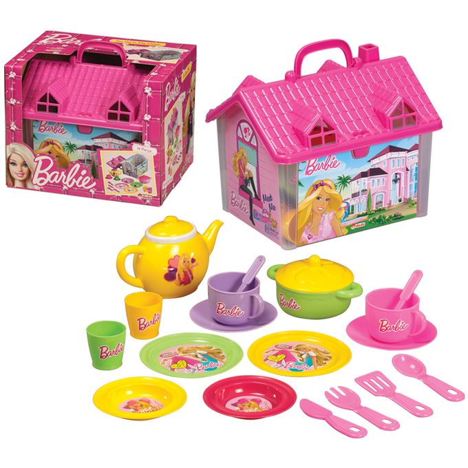 Dede BARBIE CUISINE MAISON DINETTE 19 PCS prix pas cher