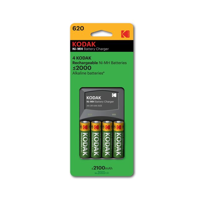 Chargeur de piles pour piles AA ou AAA-avec4 piles AA/LR03 jusqu'as  2100mAh-Noir