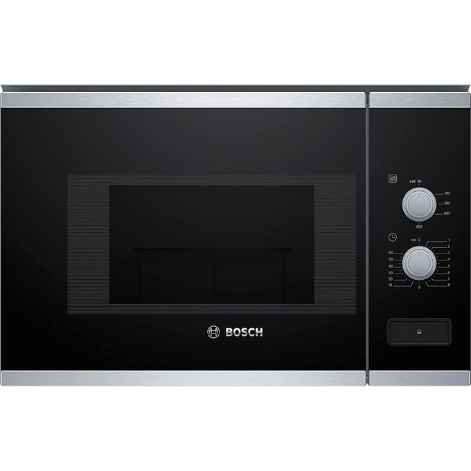 Bosch micro-ondes 60x38cm encastrable en verre Noir en Acier inoxydable -  20L à prix pas cher