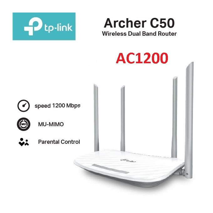 Archer C50  Routeur / Point d'accès WiFi bi-bande AC1200 Mbps