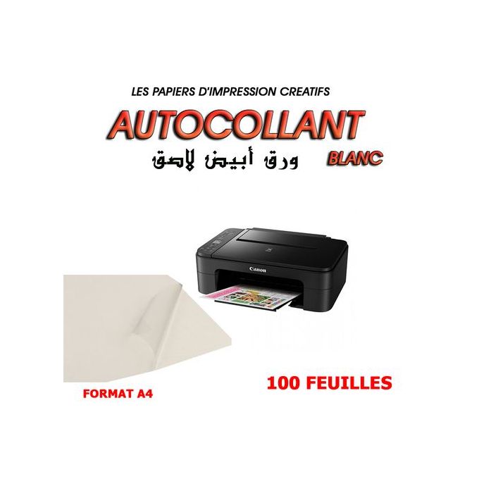 Papier autocollant brillant imprimable pour Maroc