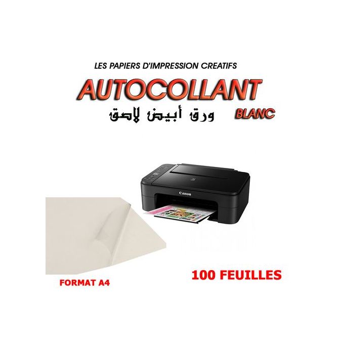 Generic PAPIER AUTOCOLLANT A4 Matt à prix pas cher