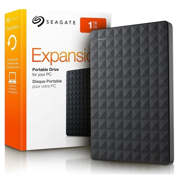 Seagate Disque dur externe 2,5"  1 TB ( 1To) Expansion USB 3.0 Portable pour PC, Xbox One et PlayStation 4 (STEA4000400)
