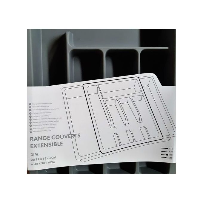 Leroy Merlin Range Couverts Ajustable Plastique Long 48cm X