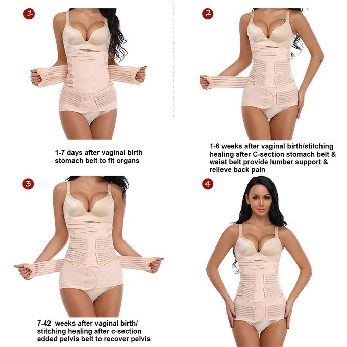 Ceinture abdominale post-partum 3 en 1 pour récupérer le corps, Corset après  accouchement, Corset d'entraînement à la taille, ✓ Meilleur prix au Maroc  et ailleurs