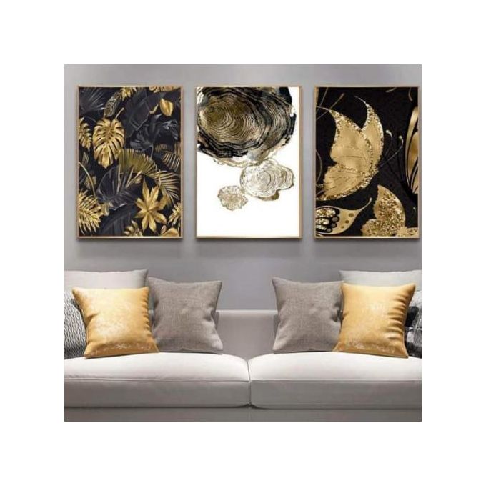 3 cadre décoratif en toile 130/70 cm  papillo,