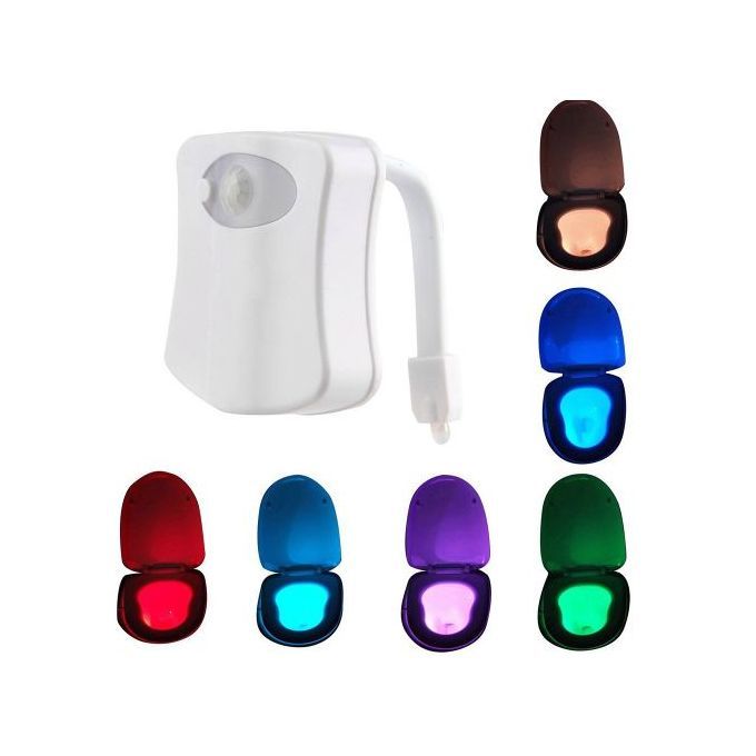 Rétroéclairage pour cuvette de toilette avec détecteur de mouvement, lampe  LED intelligente, veilleuse pour siège de toilette, D5 16/8 document -  AliExpress