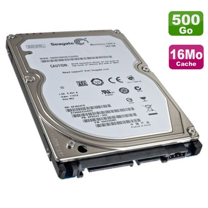 Seagate Disque Dur HDD SATA 2.5 Slim pour pc portable / PS