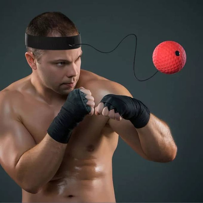 Ballon de réaction de boxe,Balle de Combat avec Bandeau de Tête