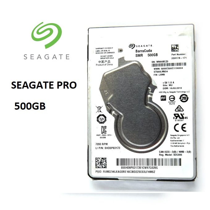 Seagate Disque Dur HDD SATA PRO interne 2.5" Slim pour pc portable  500GB Neuf