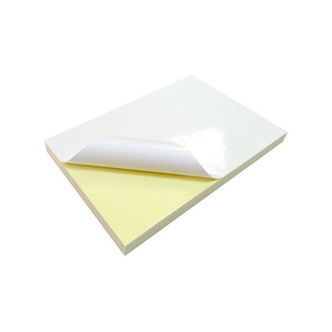 Generic 50 feuilles Papier Autocollant brillant A3 (42x29,7cm) à