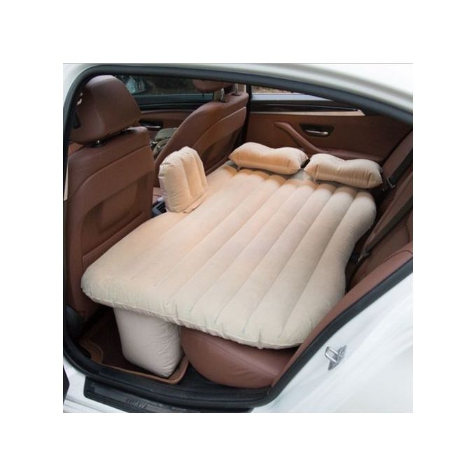 Generic Matelas Gonflable Voiture,Lit,Canapé De Camping,Coussin De Siège  Arrière -BEIGE- à prix pas cher