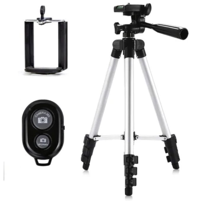 tripod Trépied Support Télescopique en aluminium Gris Pour Appareil Photo  smartphones à prix pas cher