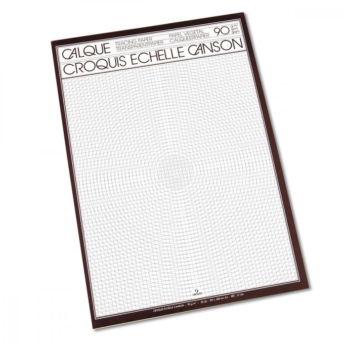 Bloc 50 Feuilles Papier Calque A3 110/115g Transparent - Cdiscount