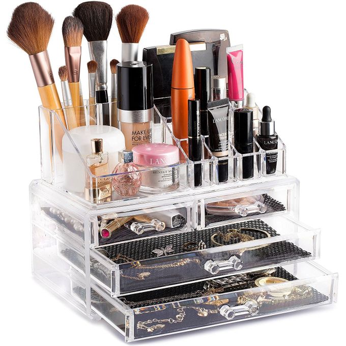 Organisateur pour cosmétiques - Boîte de Rangement Maquillage Make up et  Bijoux