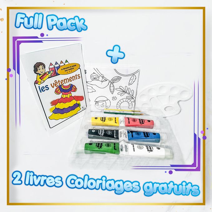 Standard Coffret de peinture pour les enfants + 2 Livre de