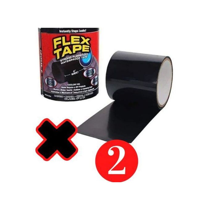 Flex Tape Scotch de réparation blanc Bande autocollante étanche caoutchouc  forte Anti-fuite à prix pas cher