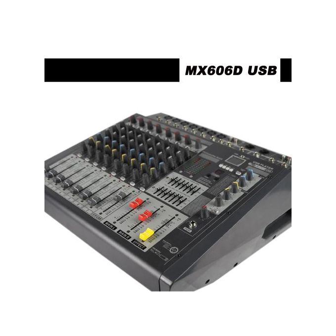 Aza Tech Table De Mixage Mx606d Usb Professionnel Audio Machine 6