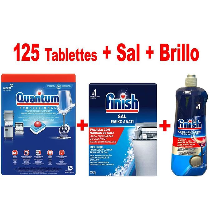Finish Pack - lave Vaisselle Tablette 125 + Liquide de