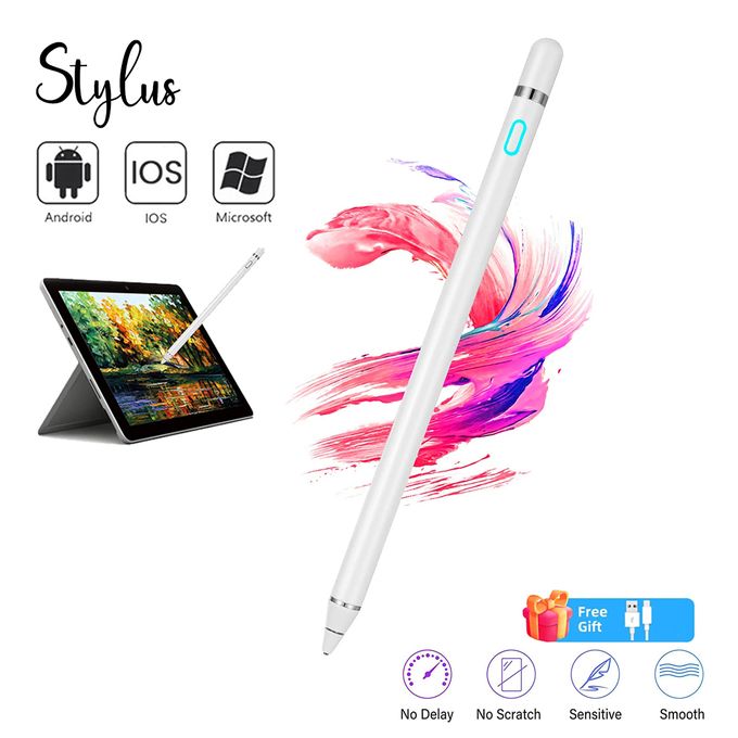 STYLO TACTILE EN ALUMINIUM ET LIEGE AIE CONFIANCE BLANC - ULJO ::  Certitude