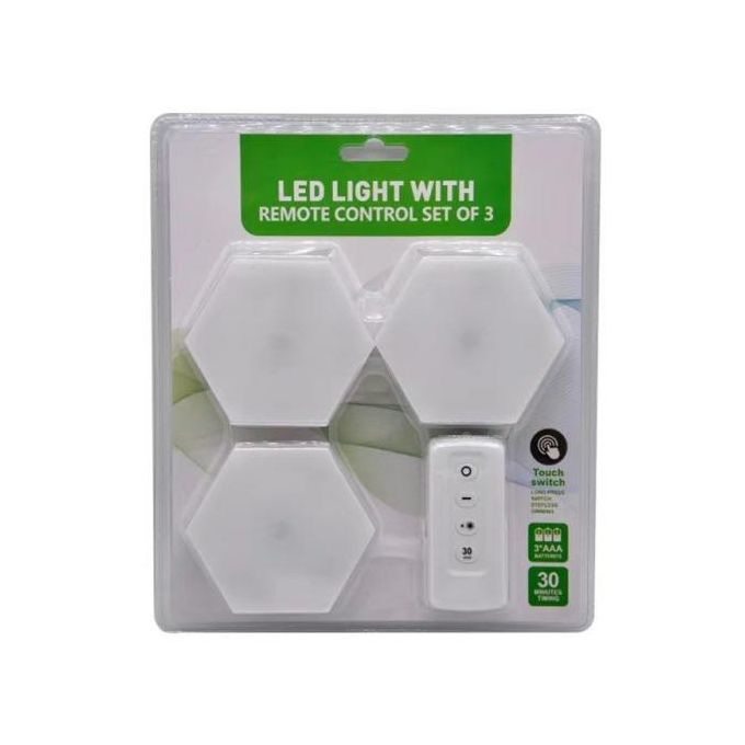 Lampes à LED sans fil AGL avec télécommande – Pack de 3