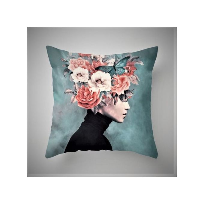 Housse de coussin imprimé décoratif 45x45cm, accessoires pour canapé, salon, maison, lit
