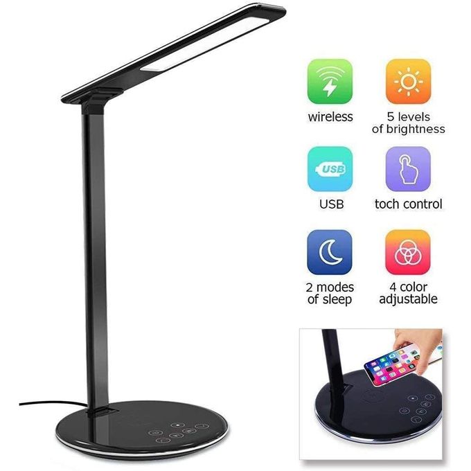 Citytek lampe de bureau avec base pour chargement sans fil à prix pas cher