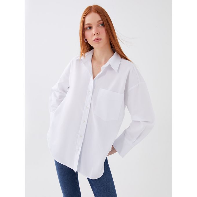 Compare Lc Waikiki Chemise unie a manches longues pour femmes Price