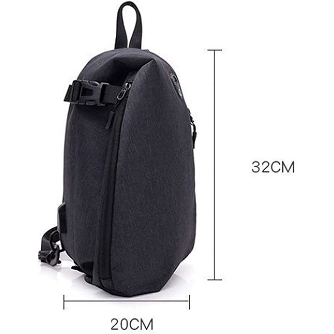 Generic sac bandoulière étanches USB Sac de marche Sac de corps polyvalent  antivol à prix pas cher