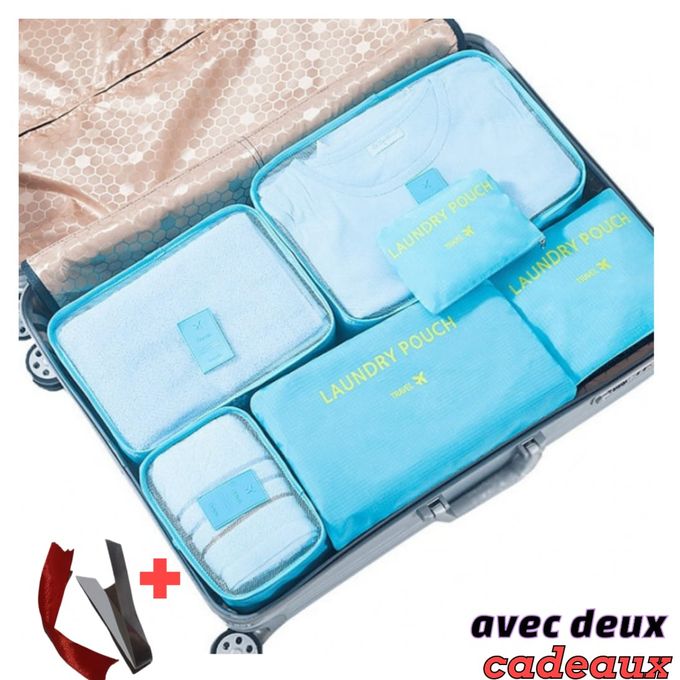 6pcs Organisateur de voyage Set Vêtements Tidy Organizer Sac de