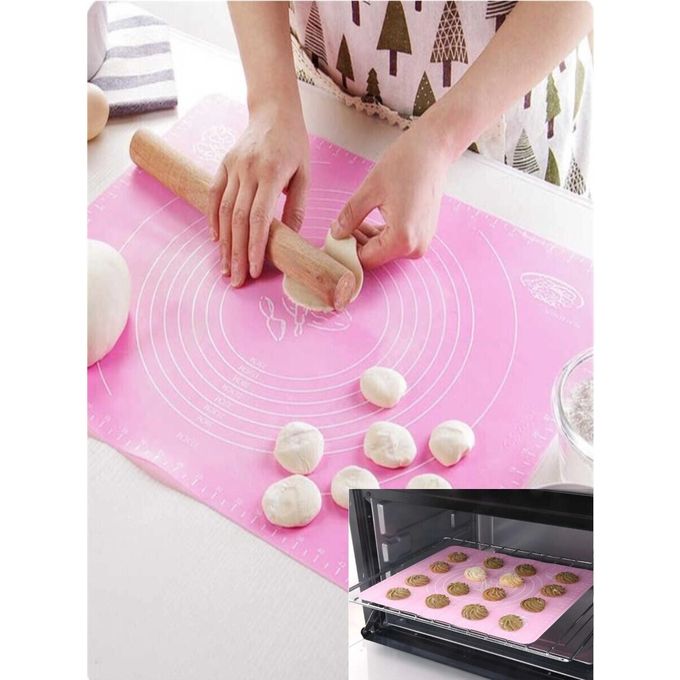 SUPER KITCHEN Tapis de Cuisson Tapis à Pâtisserie en Silicone Antidérapant  avec Mesure 60 x 40 cm et Grattoir à Pâte, Fondant-Ta104 - Cdiscount Maison