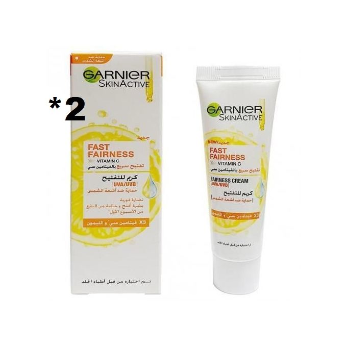 Garnier 2 Crème éclaircissante vitamine C  avec filtre UV