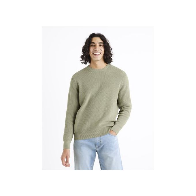 Celio pull col rond 100% coton