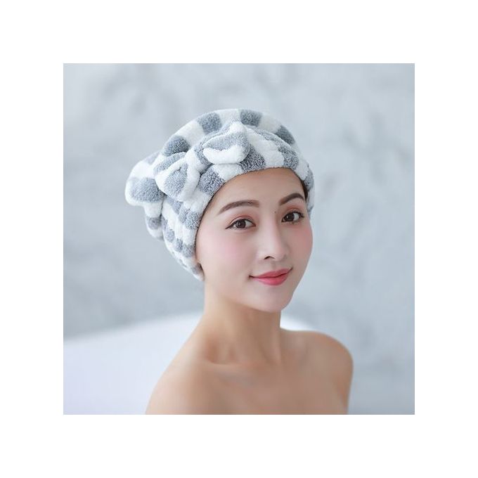 Bonnet de douche pour femmes, serviette à séchage rapide
