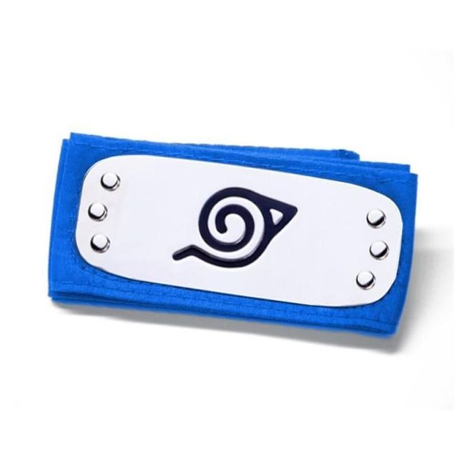 Bandeau BLEU Shippuden Village de Feuille Naruto by BEN ACCESSORIZE store