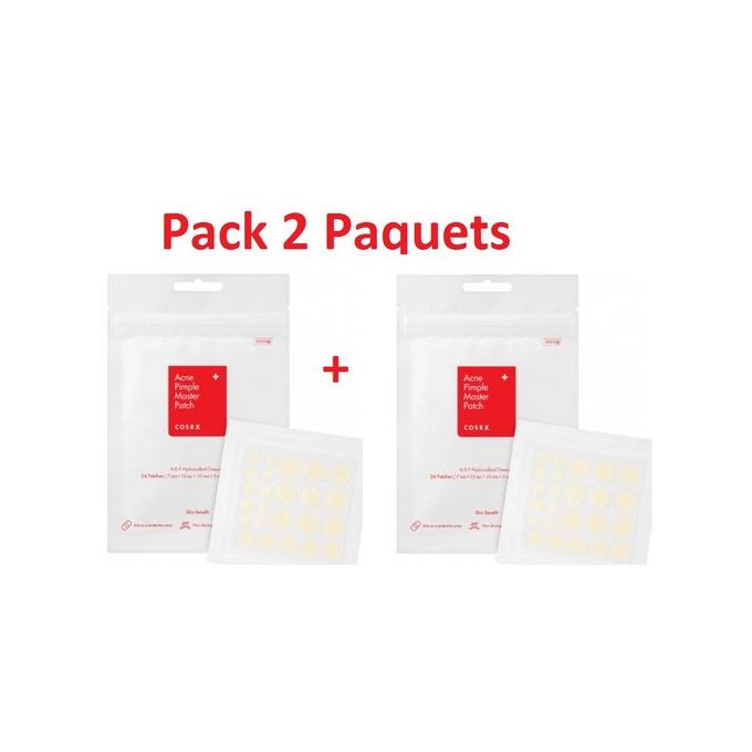 Cosrx Pack 2 Paquet Patch anti acné (24 pièces x 2)