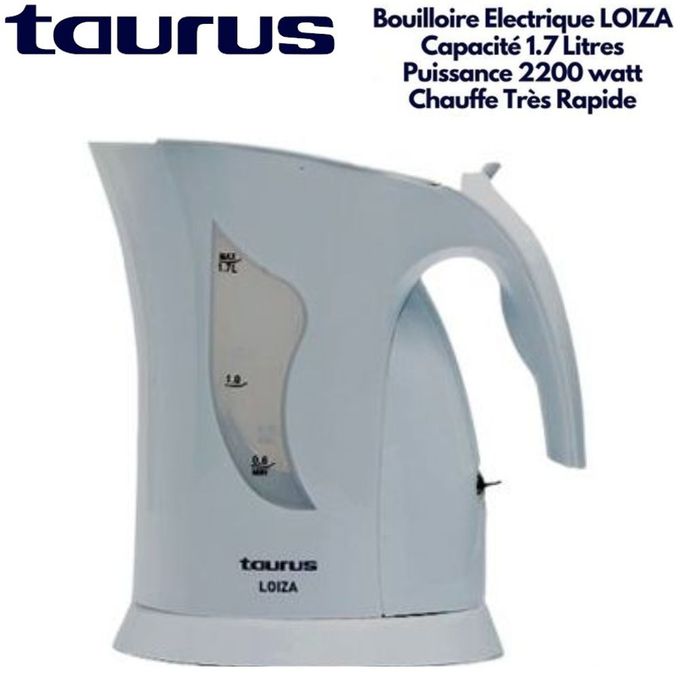 Taurus LOIZA Bouilloire électrique Pour Thé Et Café Chauffe Très Rapide Grande Capacité 1.7 Litres 2200W
