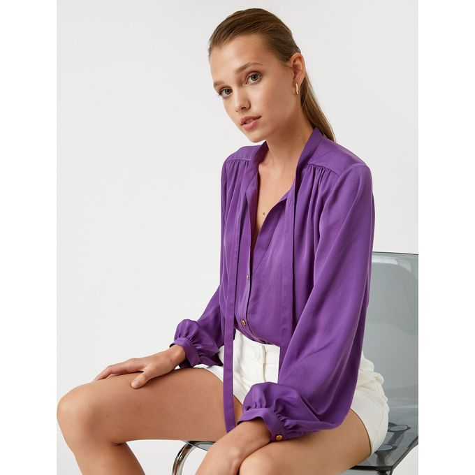 Blouse femme violet new arrivals