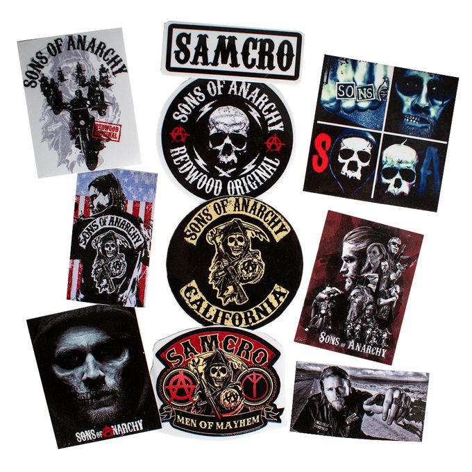 Generic son of anarchy stickers, moto, american club, anime, cosplay, by  moroccan otaku à prix pas cher