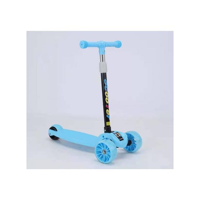 Trottinette pour enfants bleu pour garçons et filles avec hauteur réglable