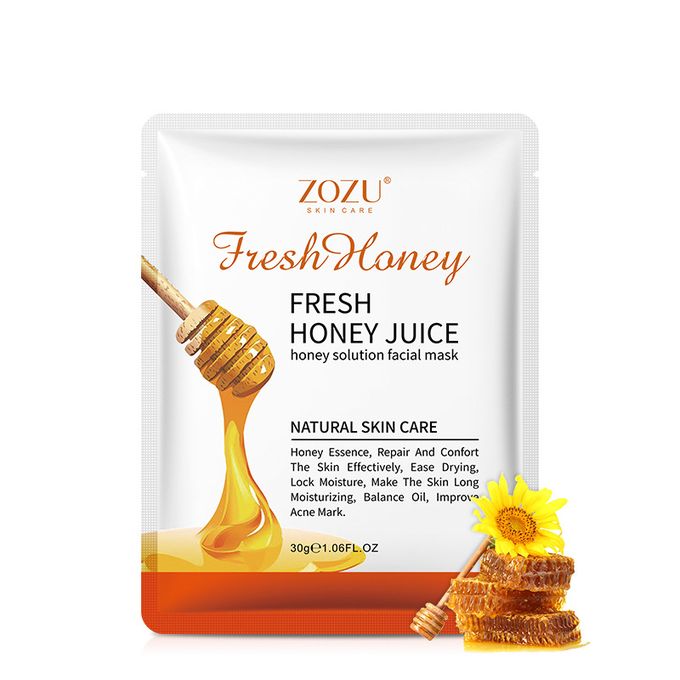 Zozu Masque visage - miel - blanchit hydrate - skin care - éclaircit teint -face mask
