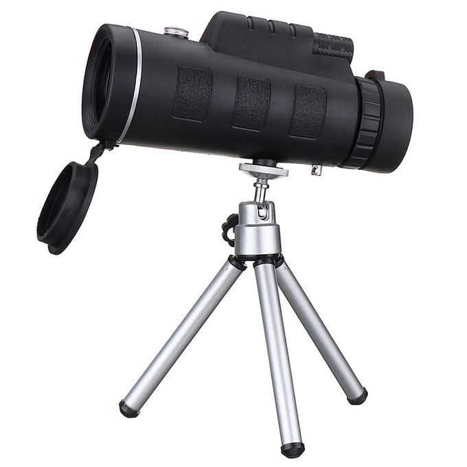 Generic 40X60 Monoculaire Optique HD Télescope à lentil avec Trépied et  Clip pour téléphone portable à prix pas cher