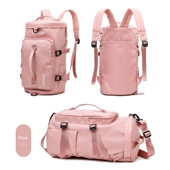 Sac de sport avec compartiment à chaussures Tissu Oxford Imperméable Rose