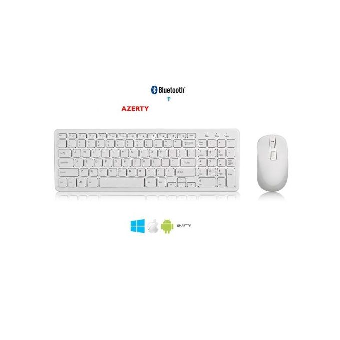 Clavier et souris sans fil GKM520 - BLANC