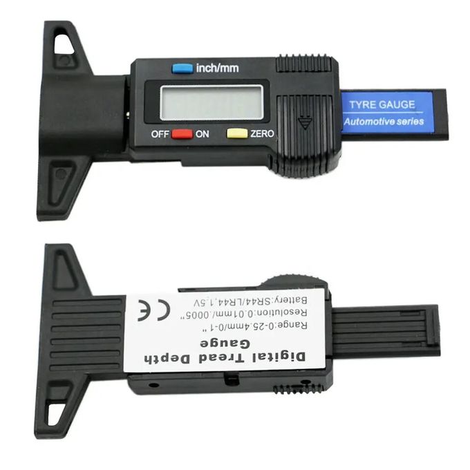 RUIZHI Jauge de Profondeur Numérique de Pneu Jauge Caliper LCD 0-25.4mm de  Profondeur Numérique des Pneus Gauge pour Auto Moto Vans Camions :  : Auto et Moto