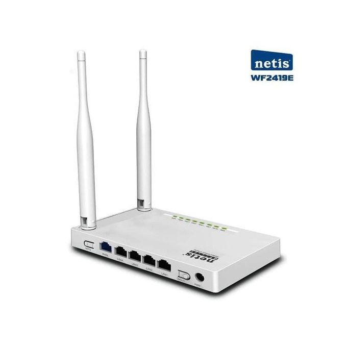 Netis Wf2419e Routeur Et Recepteur Sans Fil 300 Mbps 2 4 Ghz 2 Antennes Fixes A Prix Pas Cher Jumia Maroc