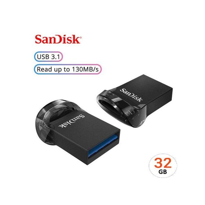 Sandisk mini Clé usb 32 Go Ultra Fit  USB 3.1 Vitesse  130 Mo/s