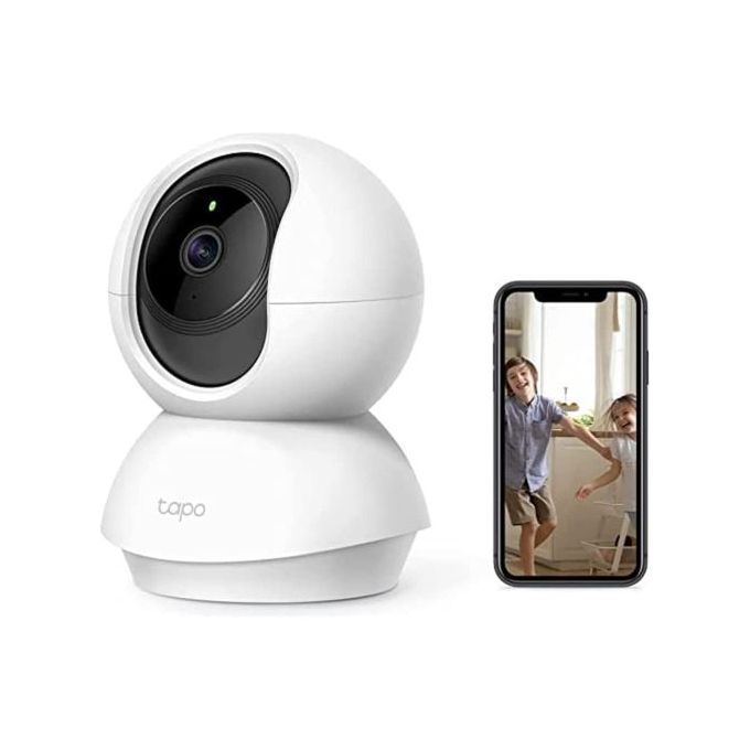 TPLink Caméra de surveillance WiFi 3MP Couleur Full HD  panoramique et inclinable