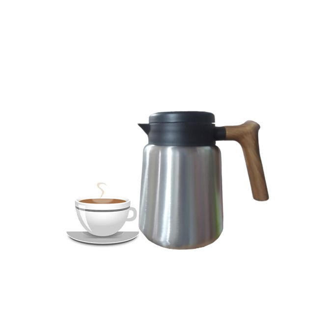 Generic Bouilloire isotherme en acier inoxydable avec poignée en Grain de  bois,cafetière à prix pas cher